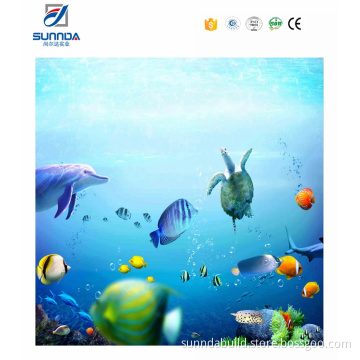 2016 new design 3D tiles,bathroom seaworld picture porcelain tiles,3d wall and floor tile